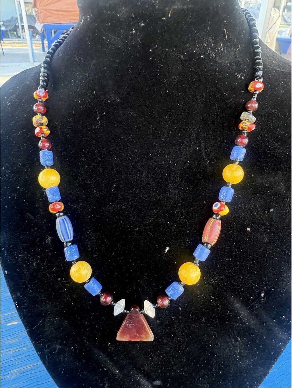 Old Adrian Trade Beach Sleeping Turquoise Etc Necklace